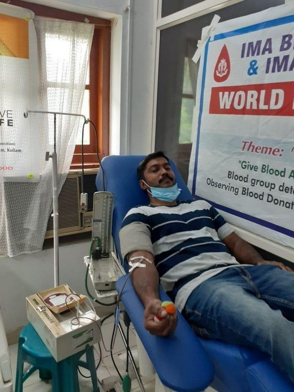 kollam nadar sangam blood donation activities